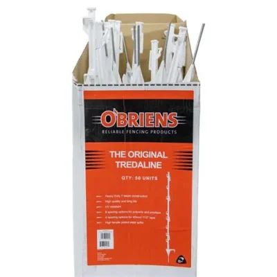 O'Briens Tredaline Step-In Posts White 50 Pack